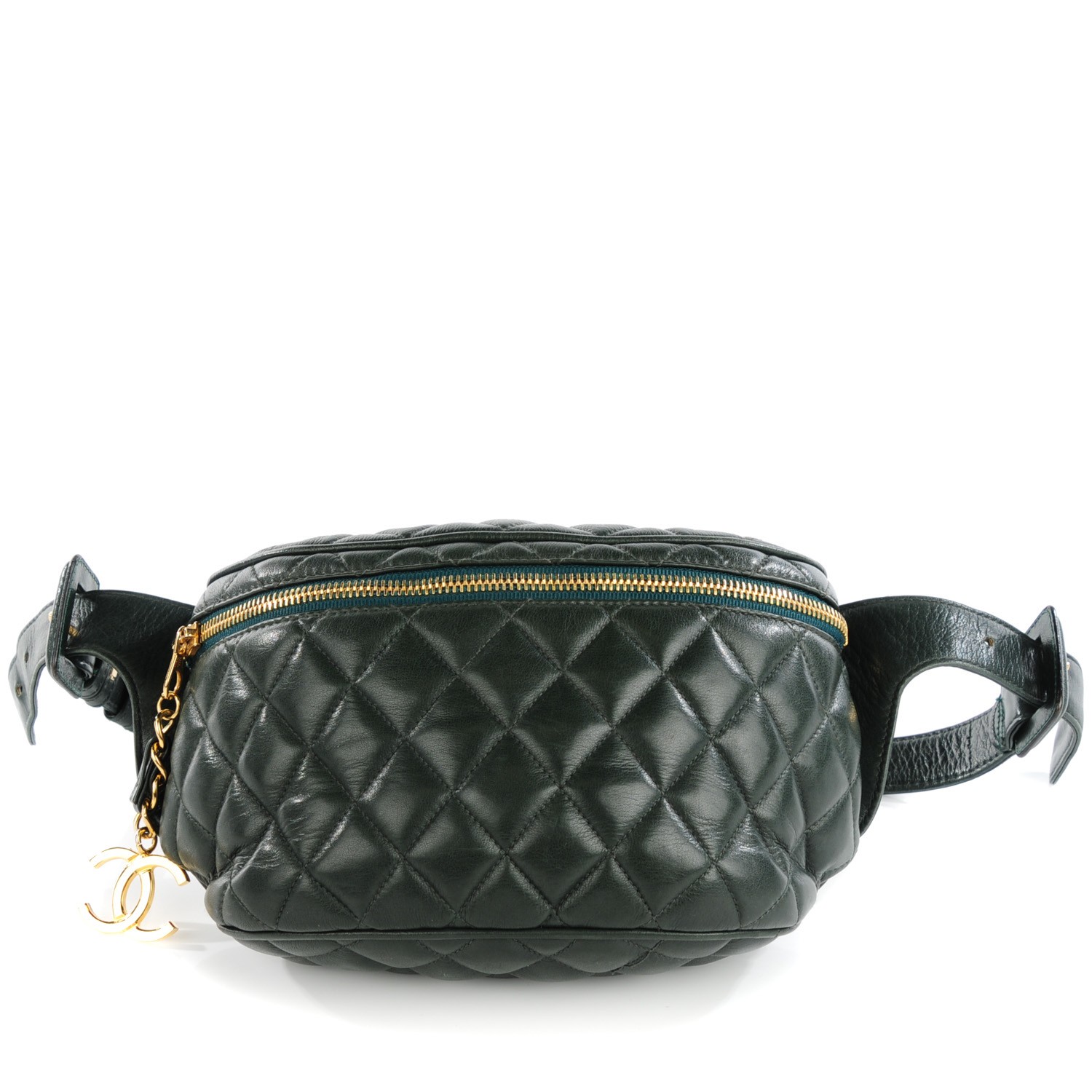 chanel quilted waist bag