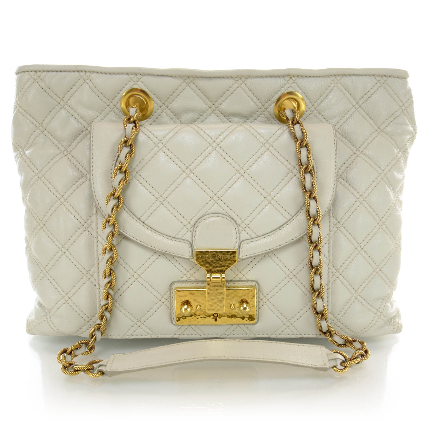 marc jacobs quilted bag with gold chain