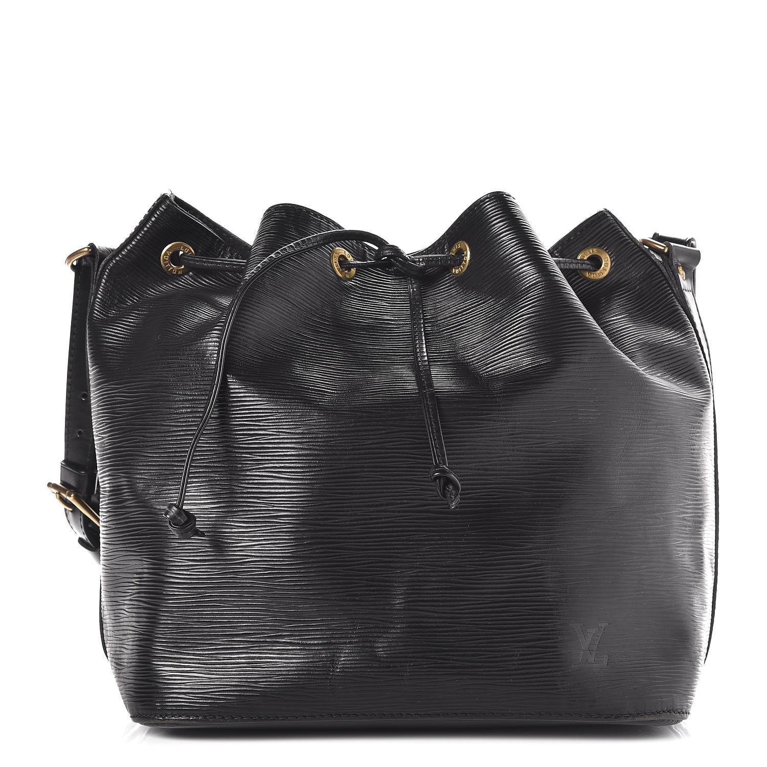 LOUIS VUITTON EPI NOIR NEVERFULL MM Black Shoulder Tote Bag M40932
