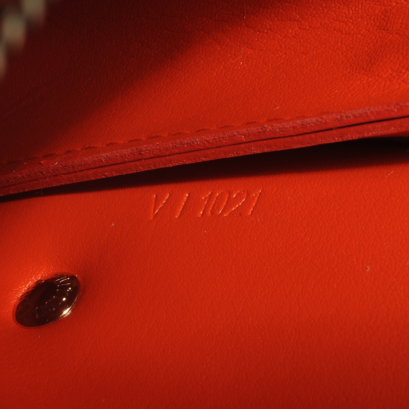 LOUIS VUITTON Orange LEXINGTON FLEUR Pochette at 1stDibs