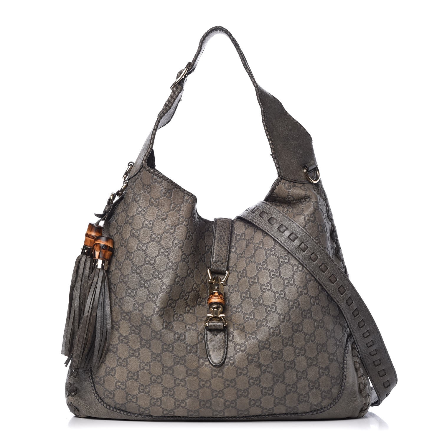 GUCCI Guccissima Large New Jackie Shoulder Bag 345219
