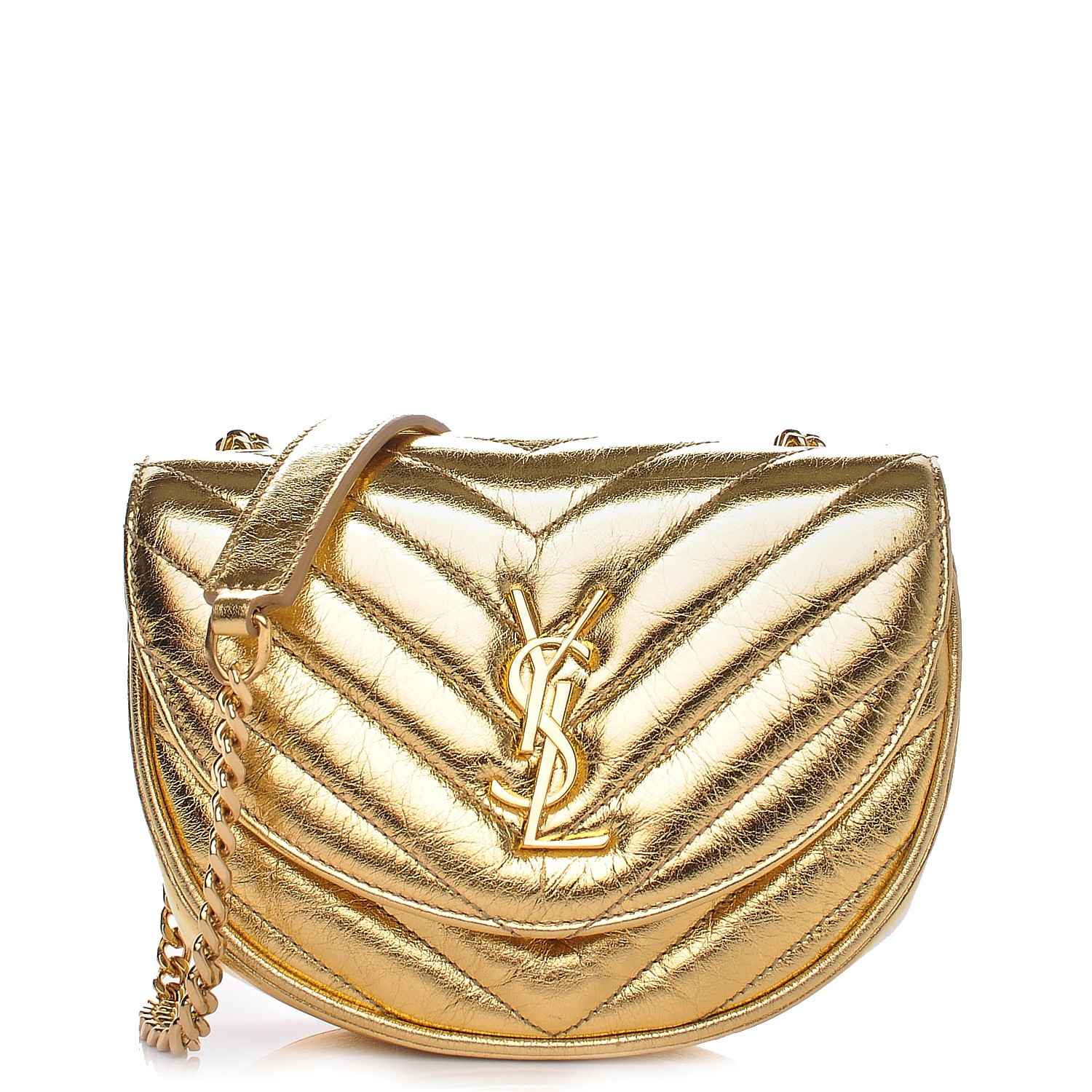 ysl gold chain crossbody