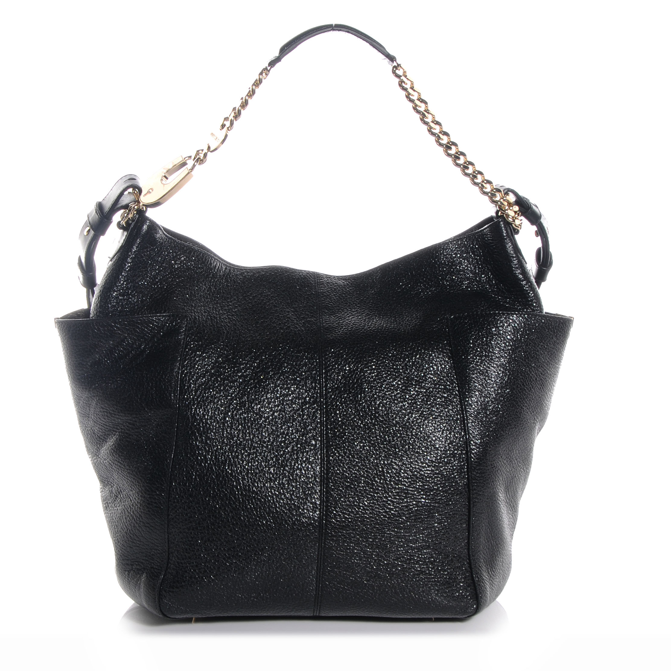 jimmy choo black leather bag