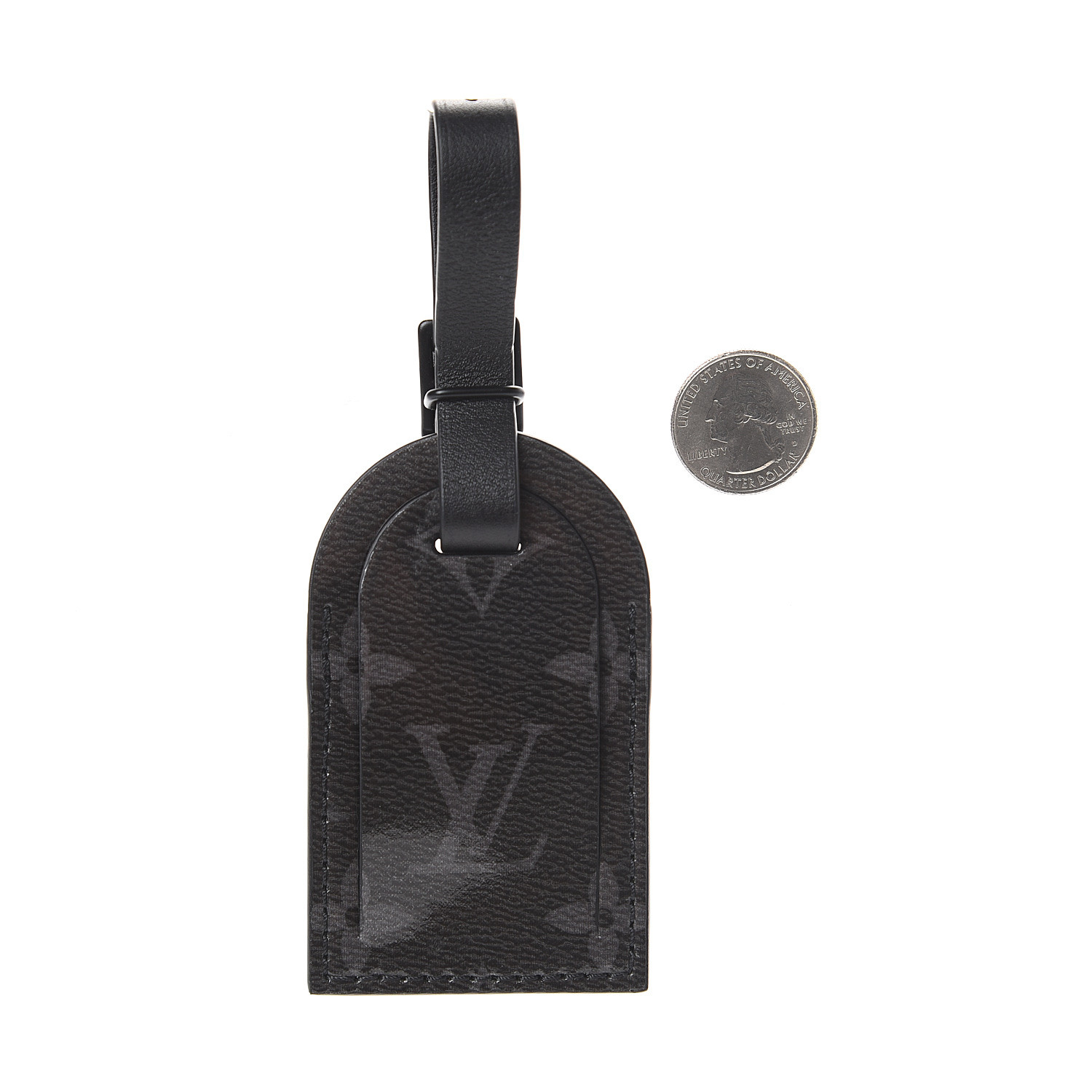 louis vuitton black luggage tag