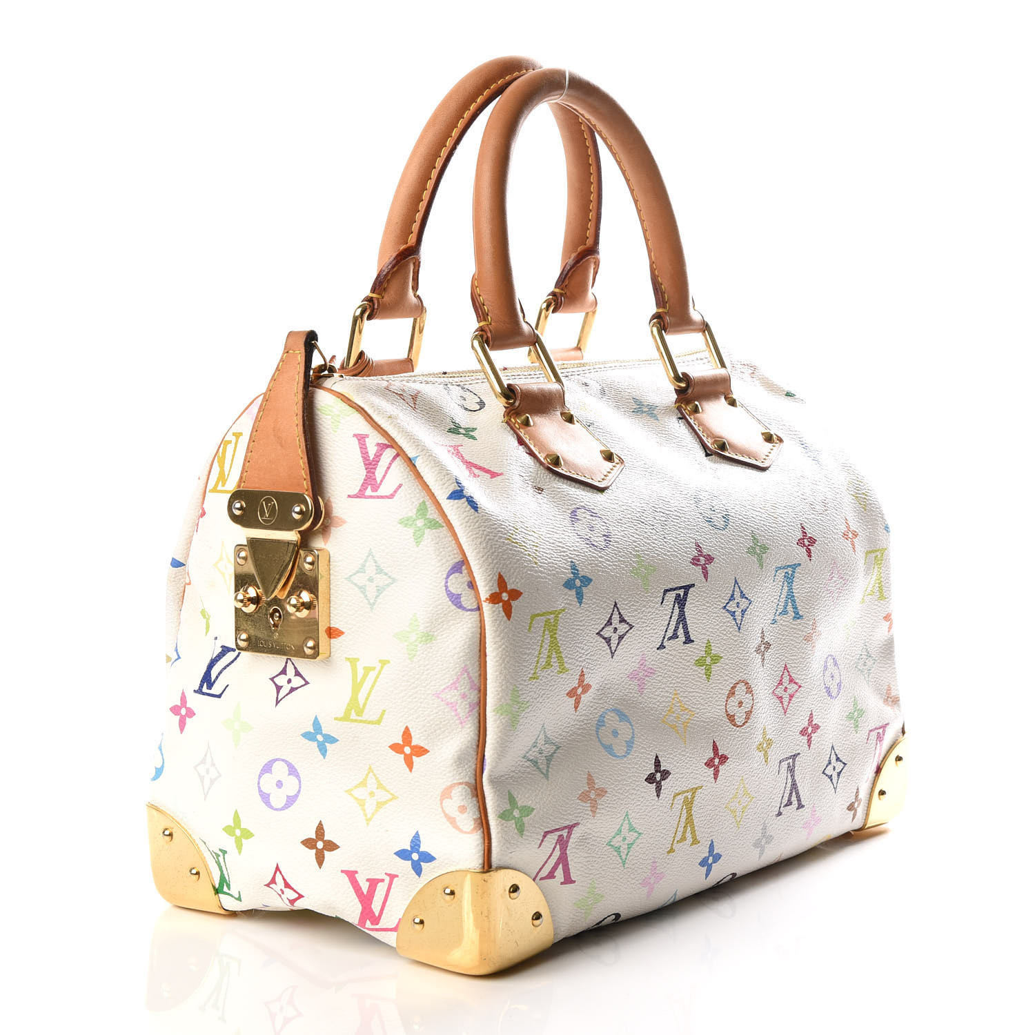 LOUIS VUITTON Multicolor Speedy 30 (White) – Pretty Things Hoarder