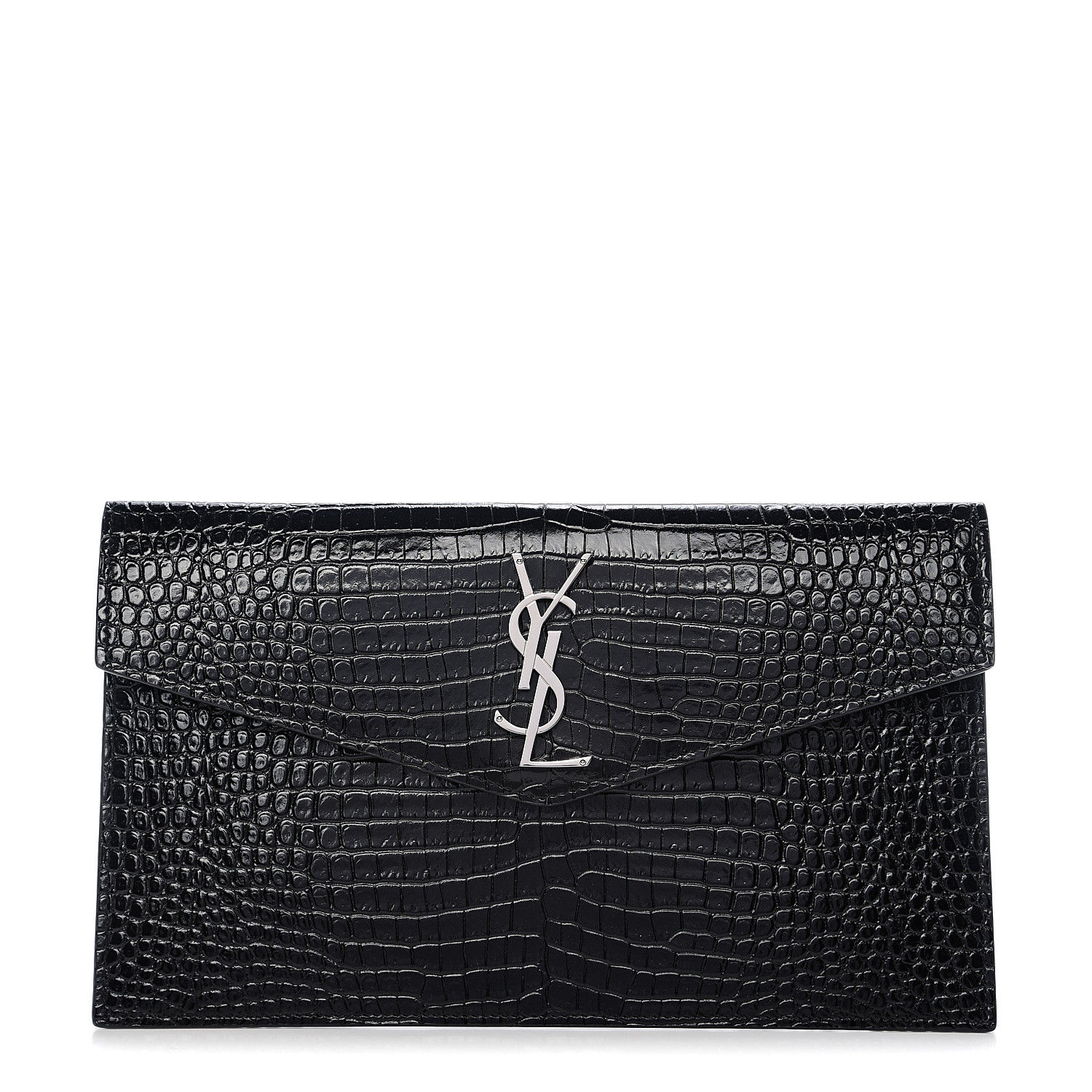 ysl crocodile clutch