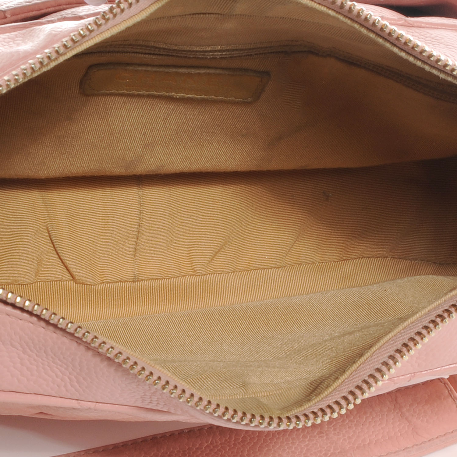 CHANEL Caviar Shoulder Bag Pink 55702