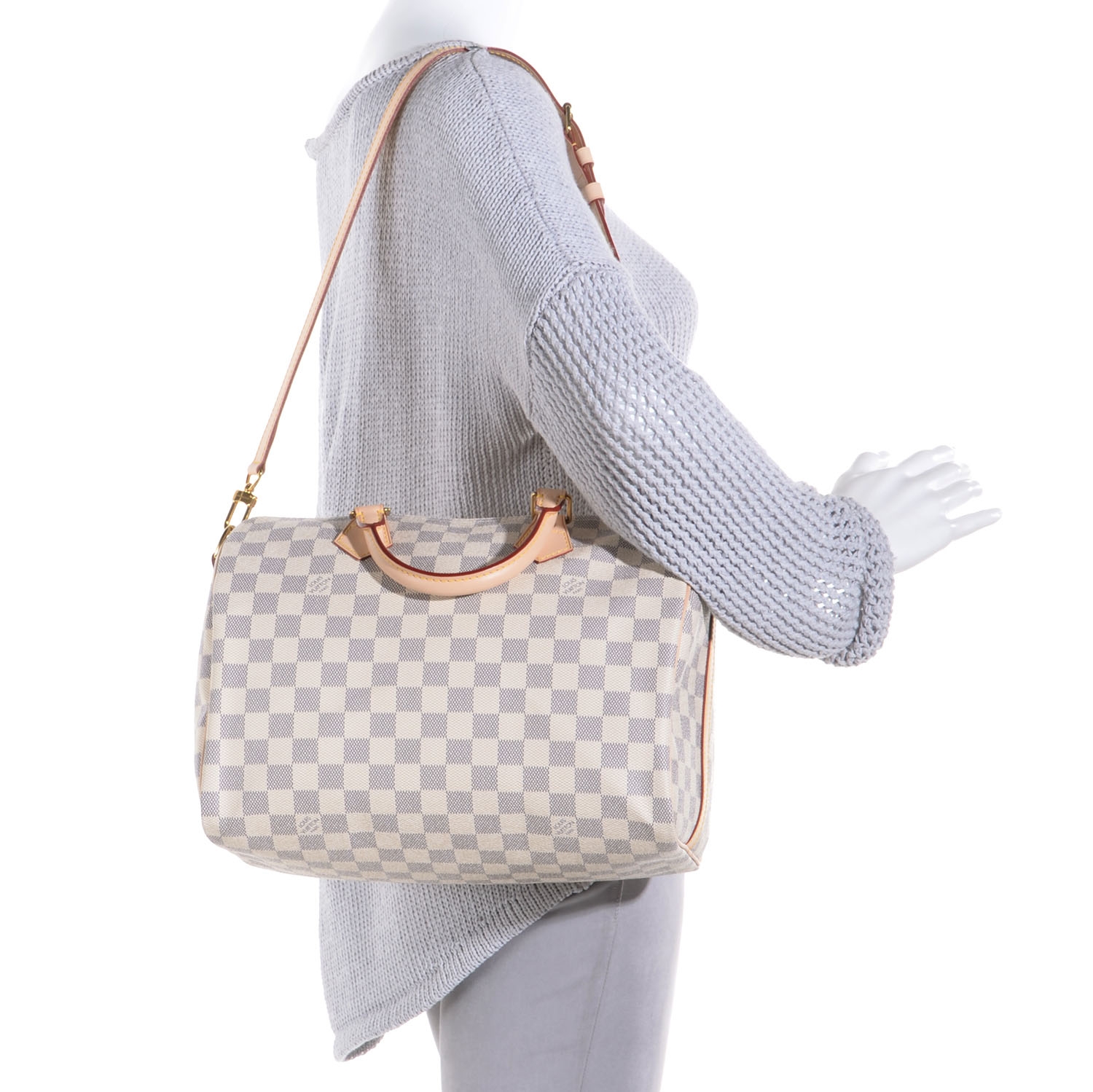 speedy bandouliere damier azur