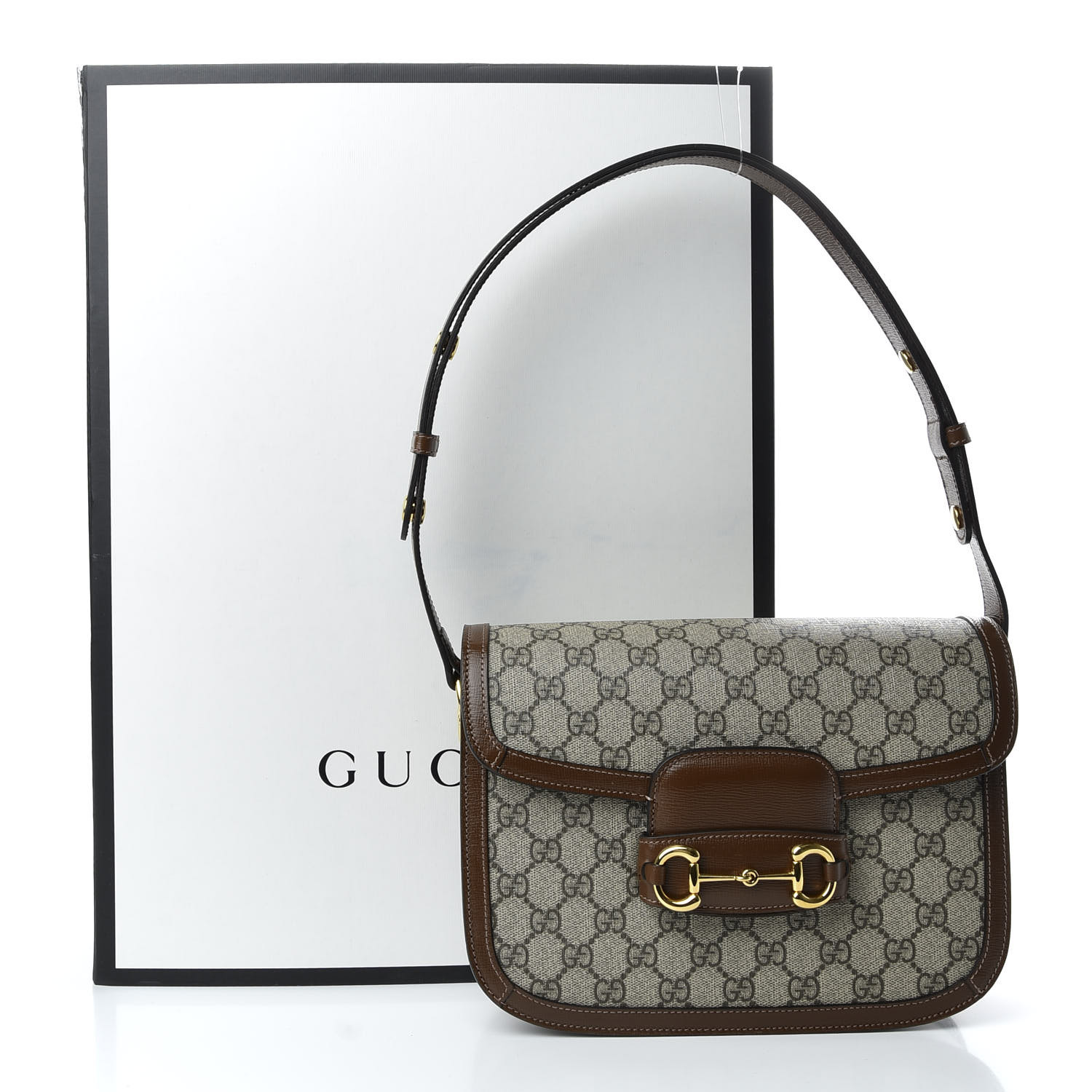 gucci 1955 horsebit gg supreme shoulder bag