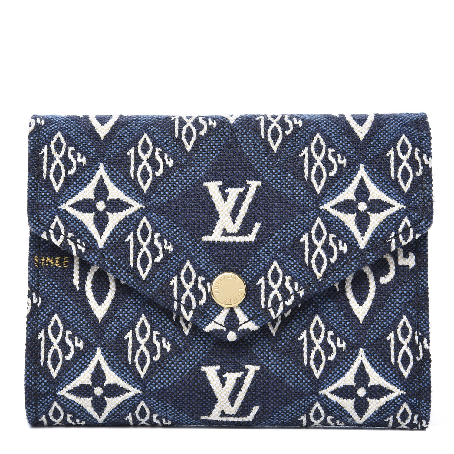 Louis Vuitton Jacquard Since 1854 Victorine Wallet Blue Fashionphile