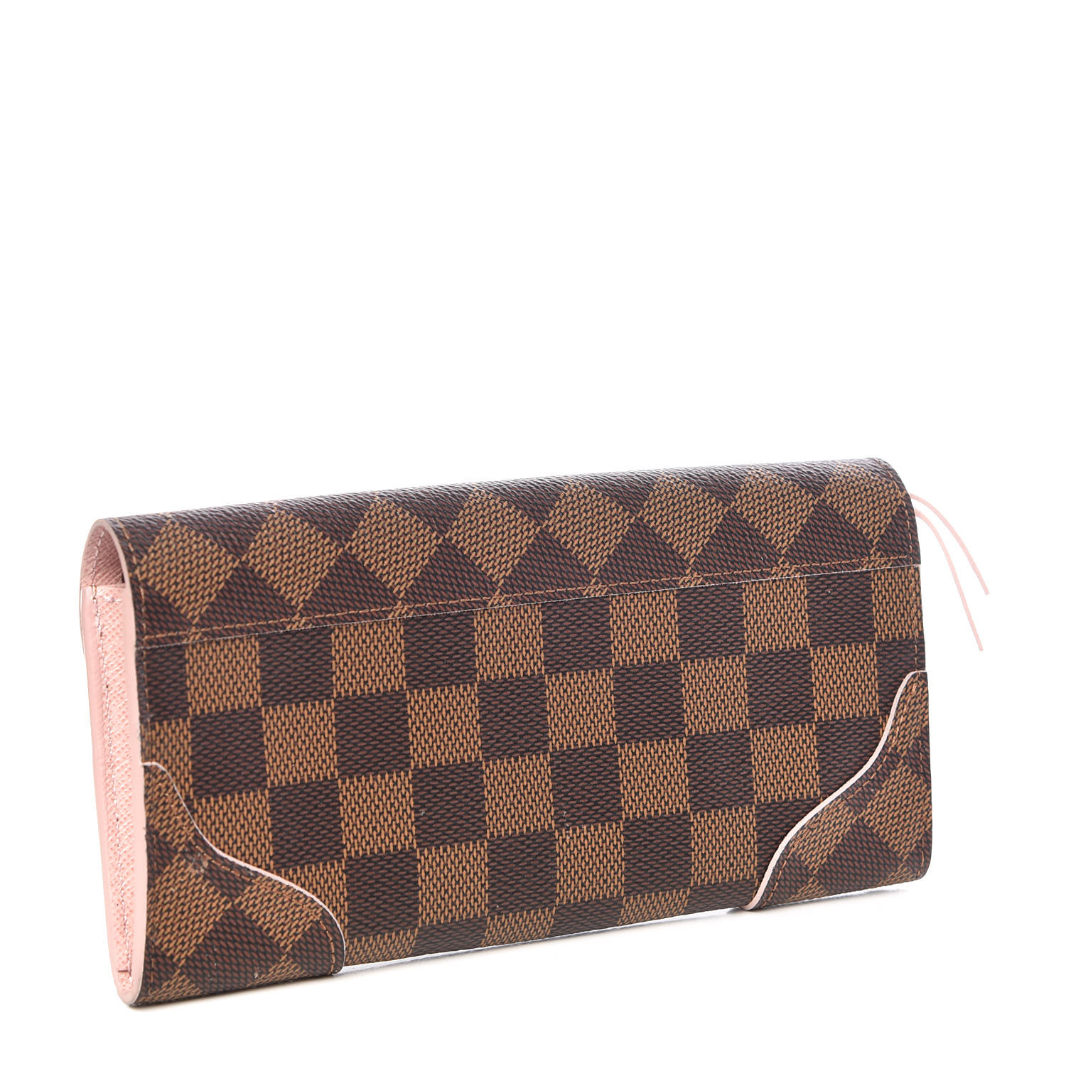 NEVERFULL POUCH IN DAMIER EBENE CANVAS/ PINK BALERINE - Reetzy