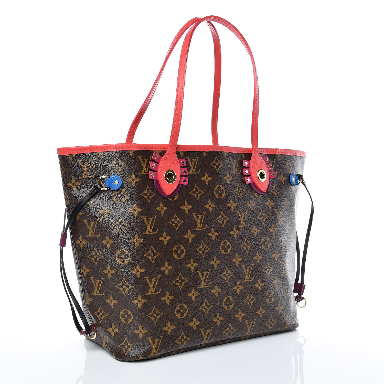 Louis Vuitton Monogram Totem Neo Neverfull MM w/ Pouch - Brown