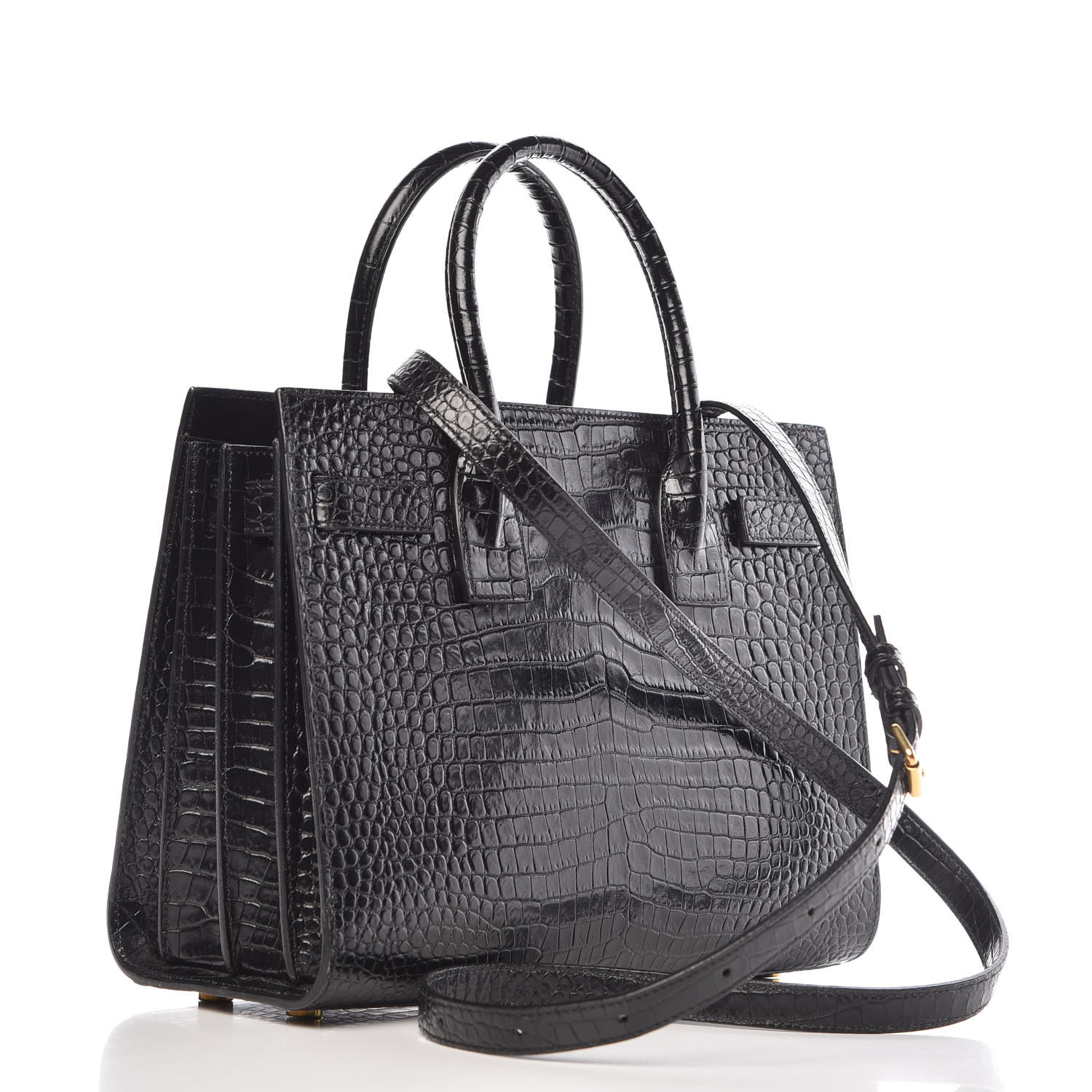 saint laurent sac de jour crocodile