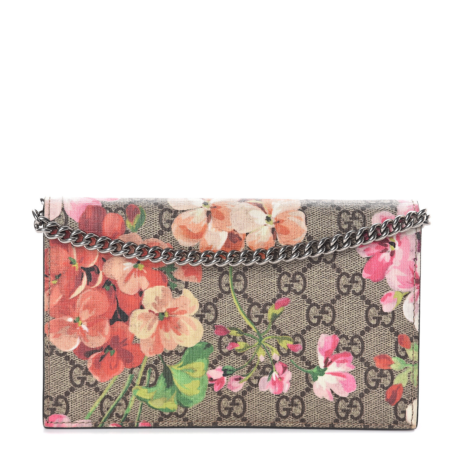 gucci gg blooms supreme chain wallet