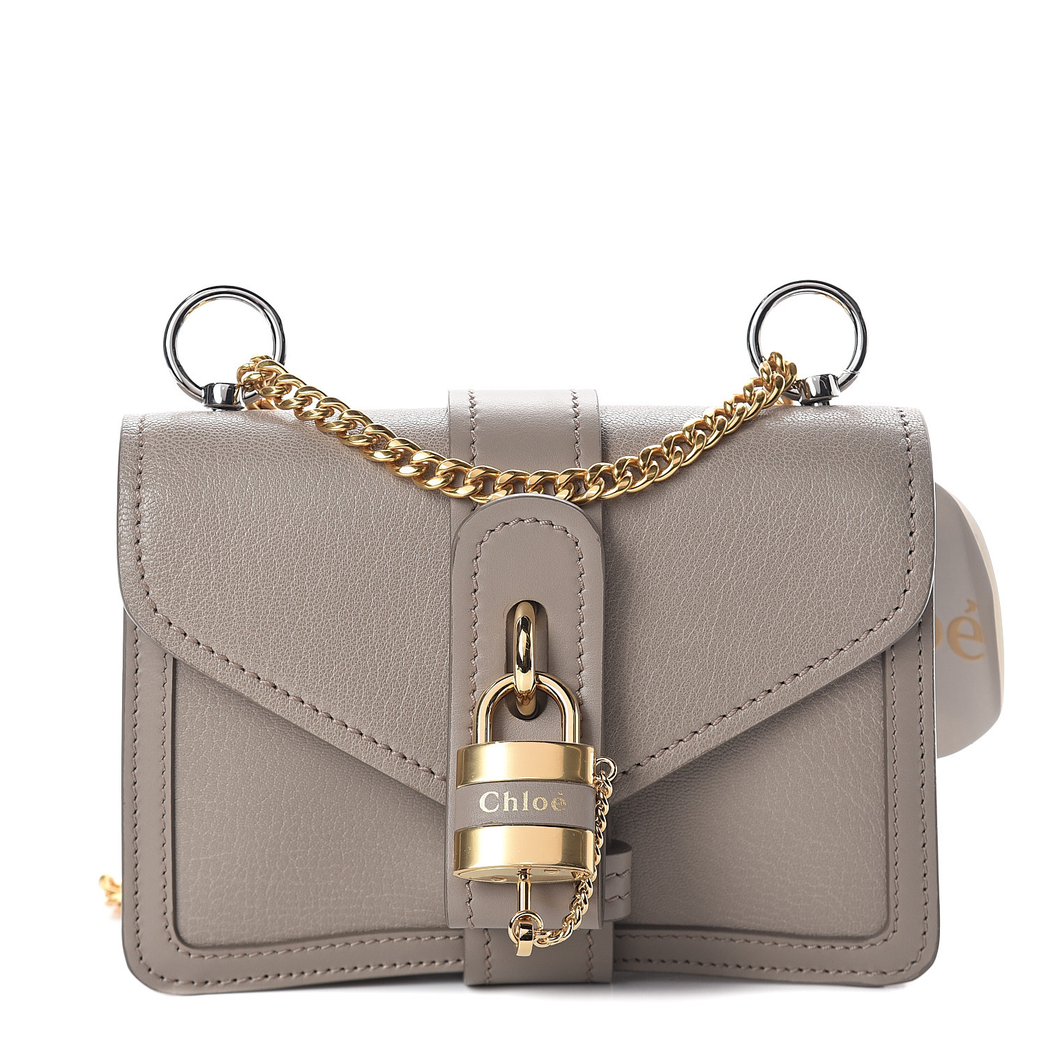 grey chain shoulder bag