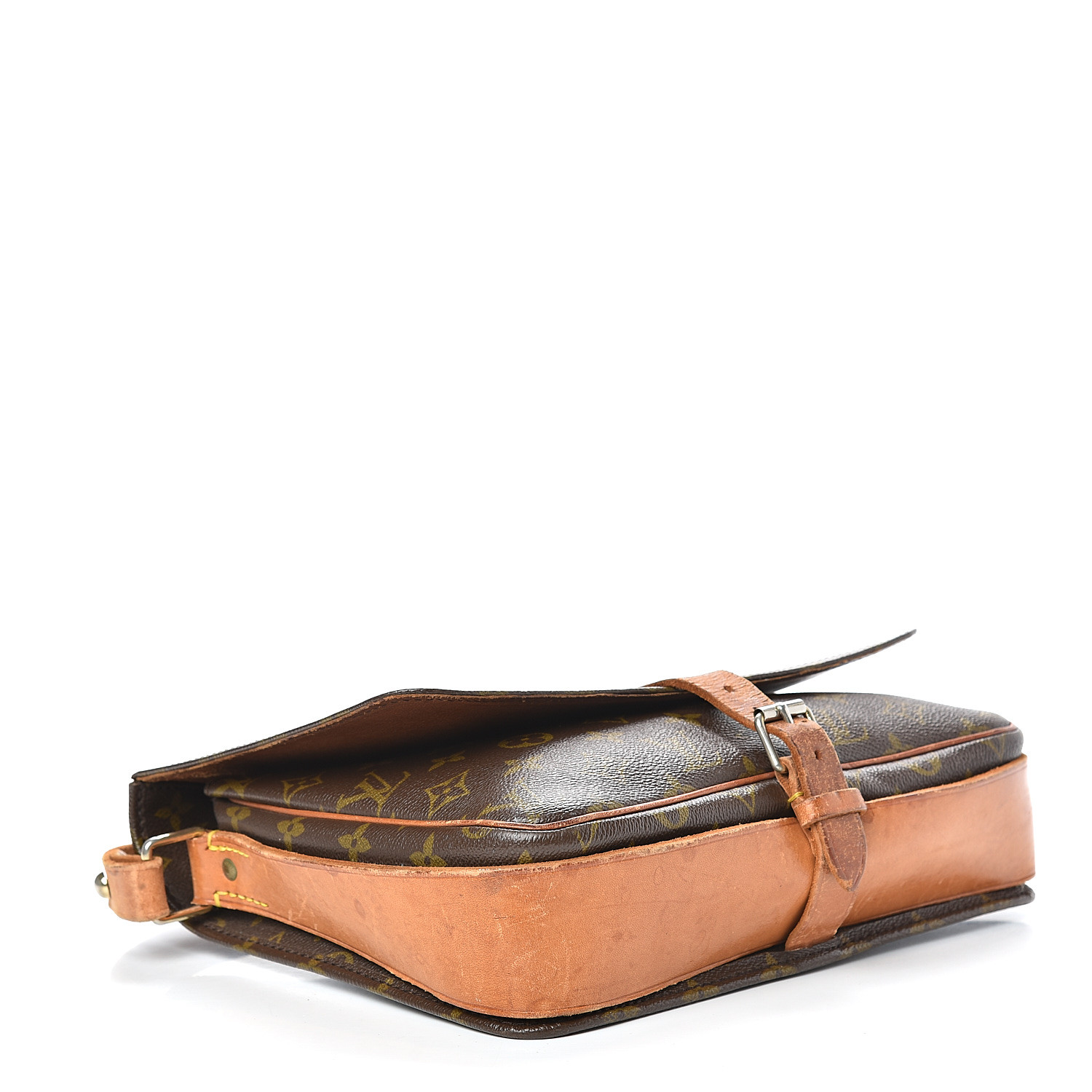 Louis Vuitton Brown, Pattern Print Monogram Cartouchiere