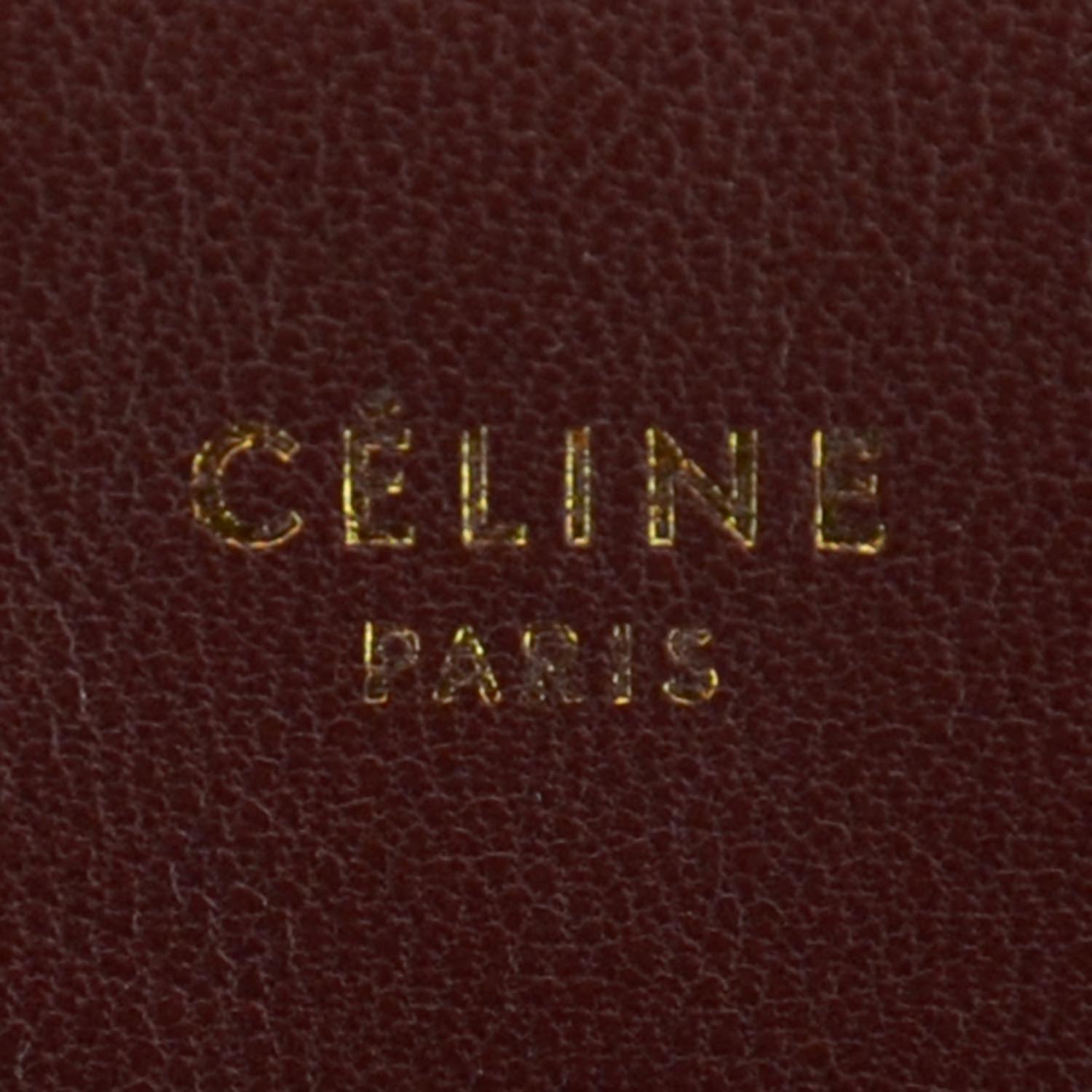 celine trio pebbled leather