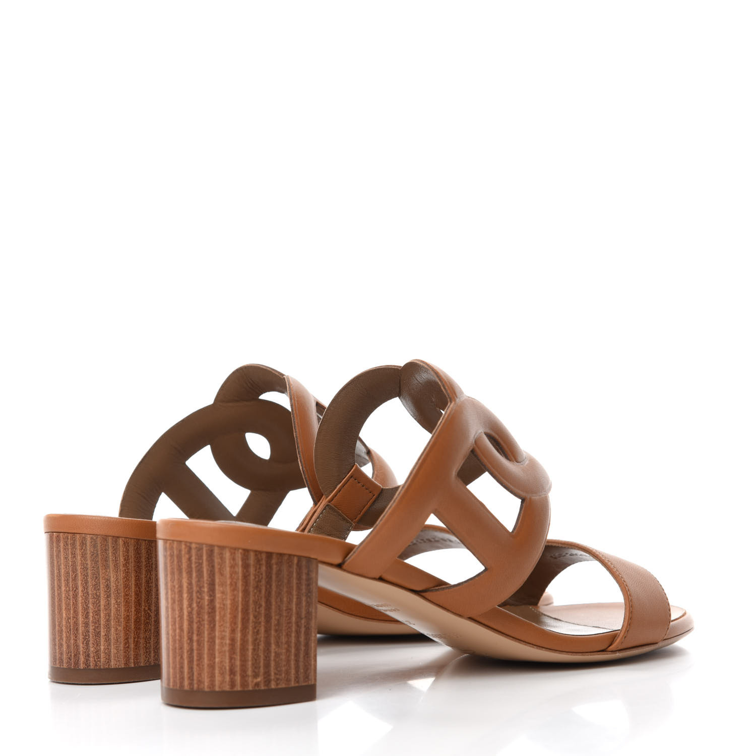 HERMES Nappa Bikini Sandals 37 Gold 777273 | FASHIONPHILE