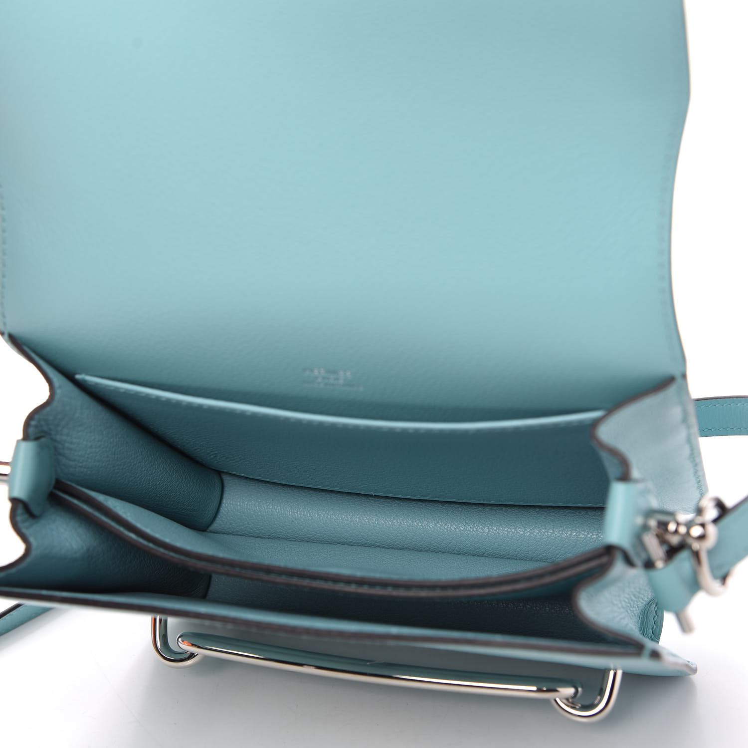 HERMES Evercolor Mini Sac Roulis Bleu Atoll 768950 | FASHIONPHILE