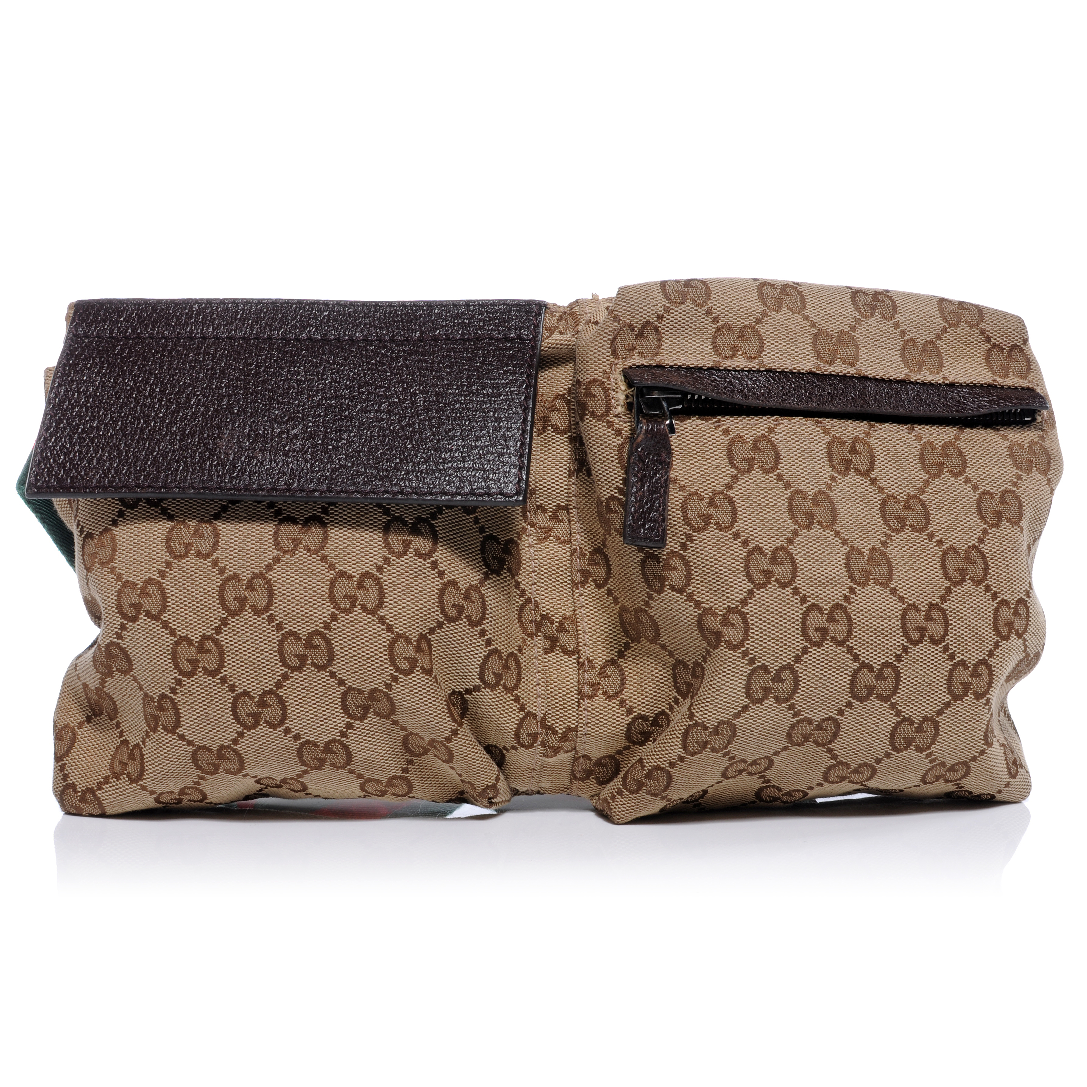 GUCCI Monogram Belt Bag Ebony 41535