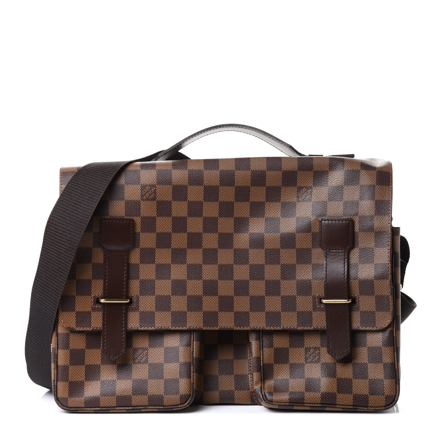 louis vuitton damier ebene broadway messenger bolsa