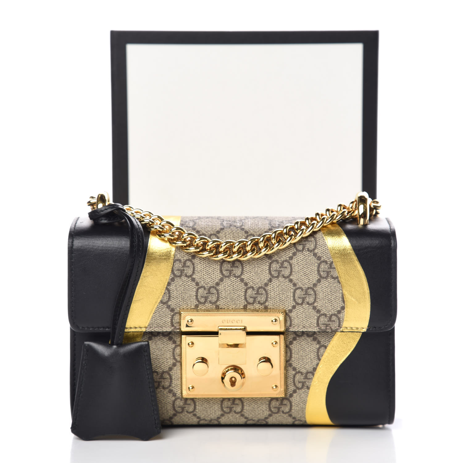 gucci bag black gold