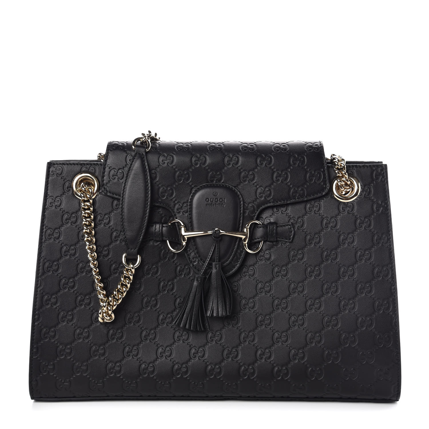 gucci emily guccissima chain shoulder bag