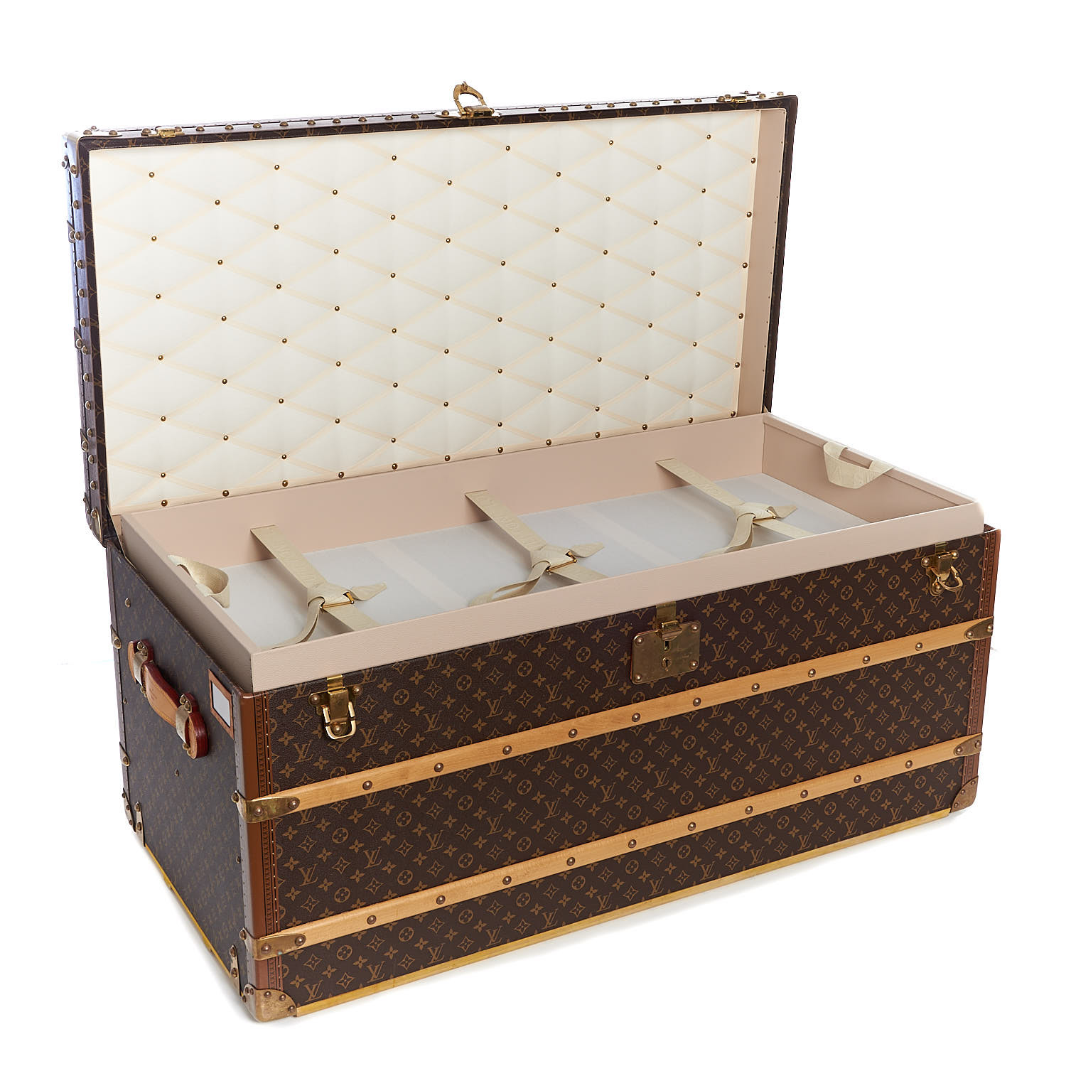 LOUIS VUITTON Monogram Malle Courrier Lozine Trunk 110 365853 ...