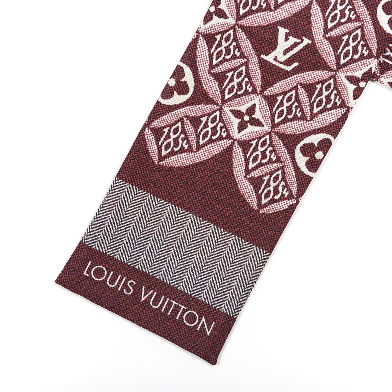 Louis Vuitton Brown Silk Confidential Bandeau Scarf - Yoogi's Closet