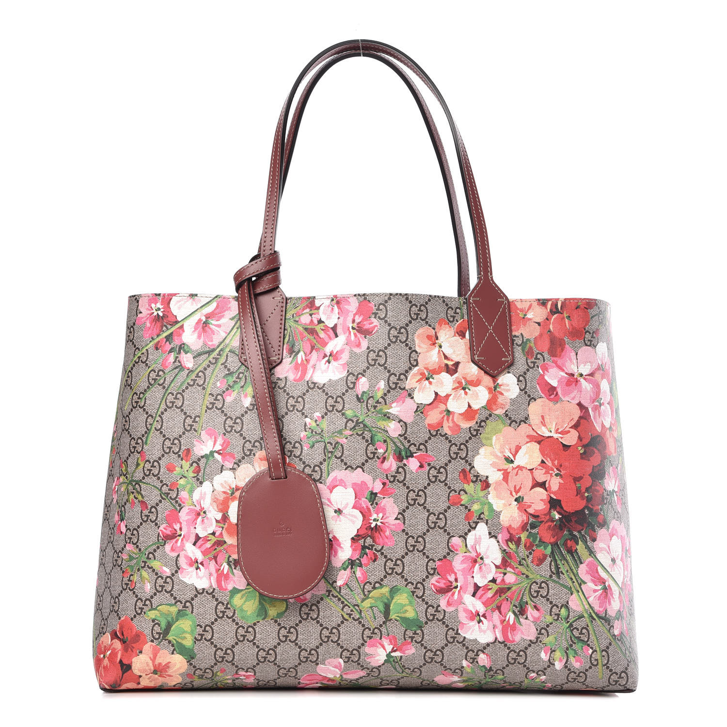 reversible gg blooms medium tote