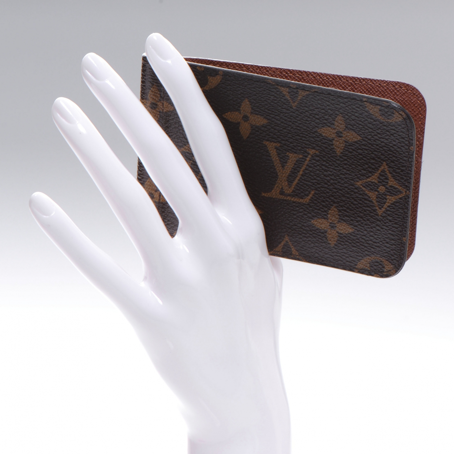 LOUIS VUITTON Monogram Money Clip Wallet Billfold 47908