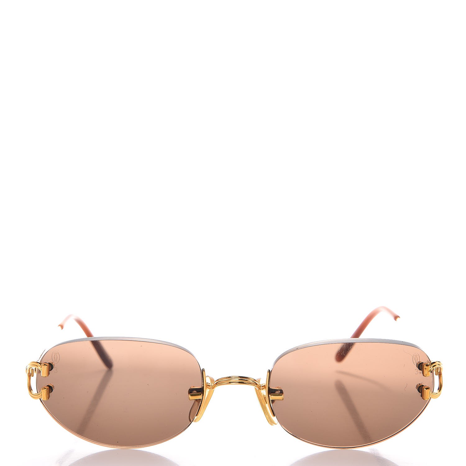 Cartier Rimless Sunglasses Gold 279324