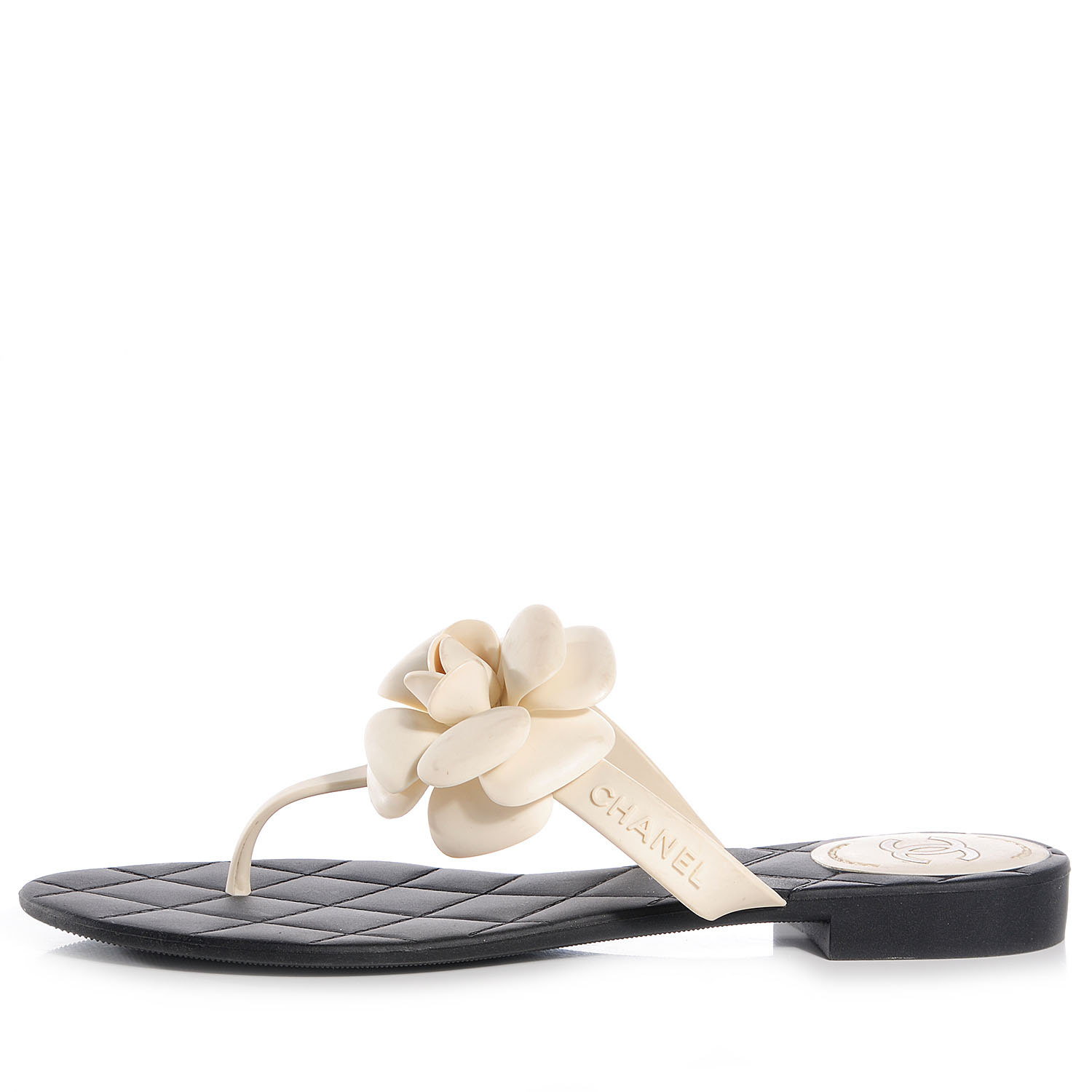 chanel jelly thong sandals