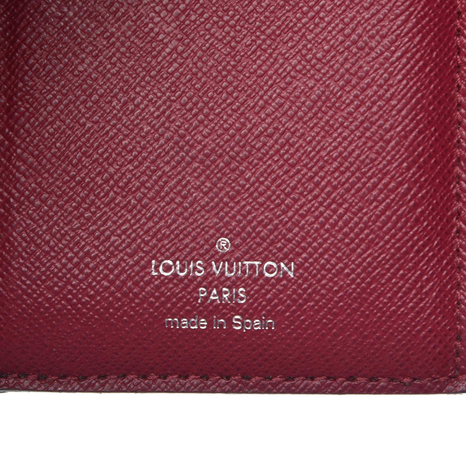Louis Vuitton Red Monogram Flore Wallet On Chain Brown Cloth ref