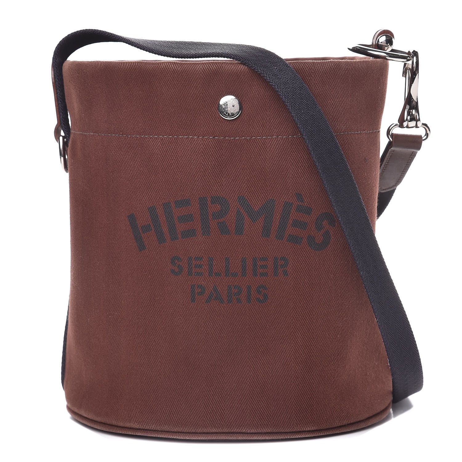 HERMES Toile Chevron Sac De Pansage Grooming Bag 334064