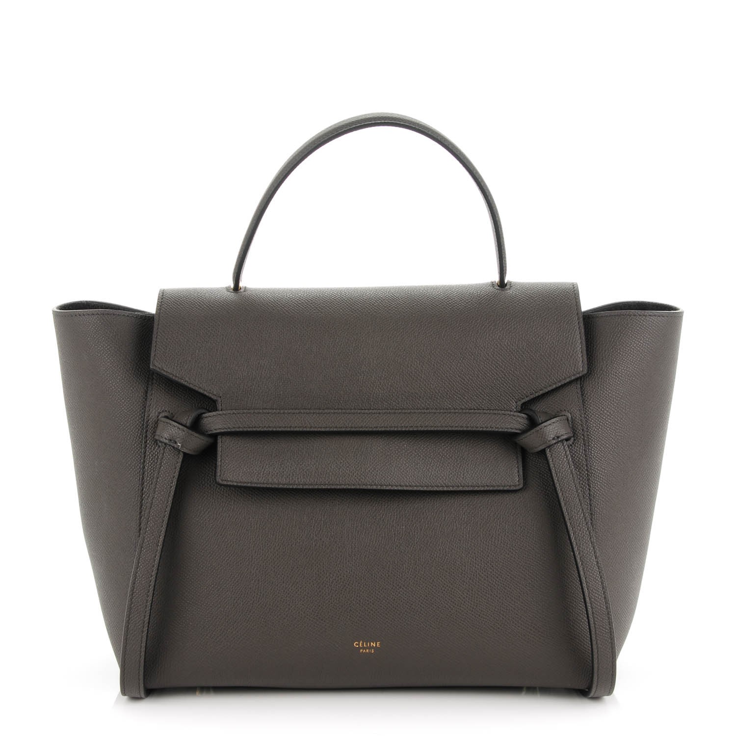 CELINE Grained Calfskin Mini Belt Bag Grey 183095