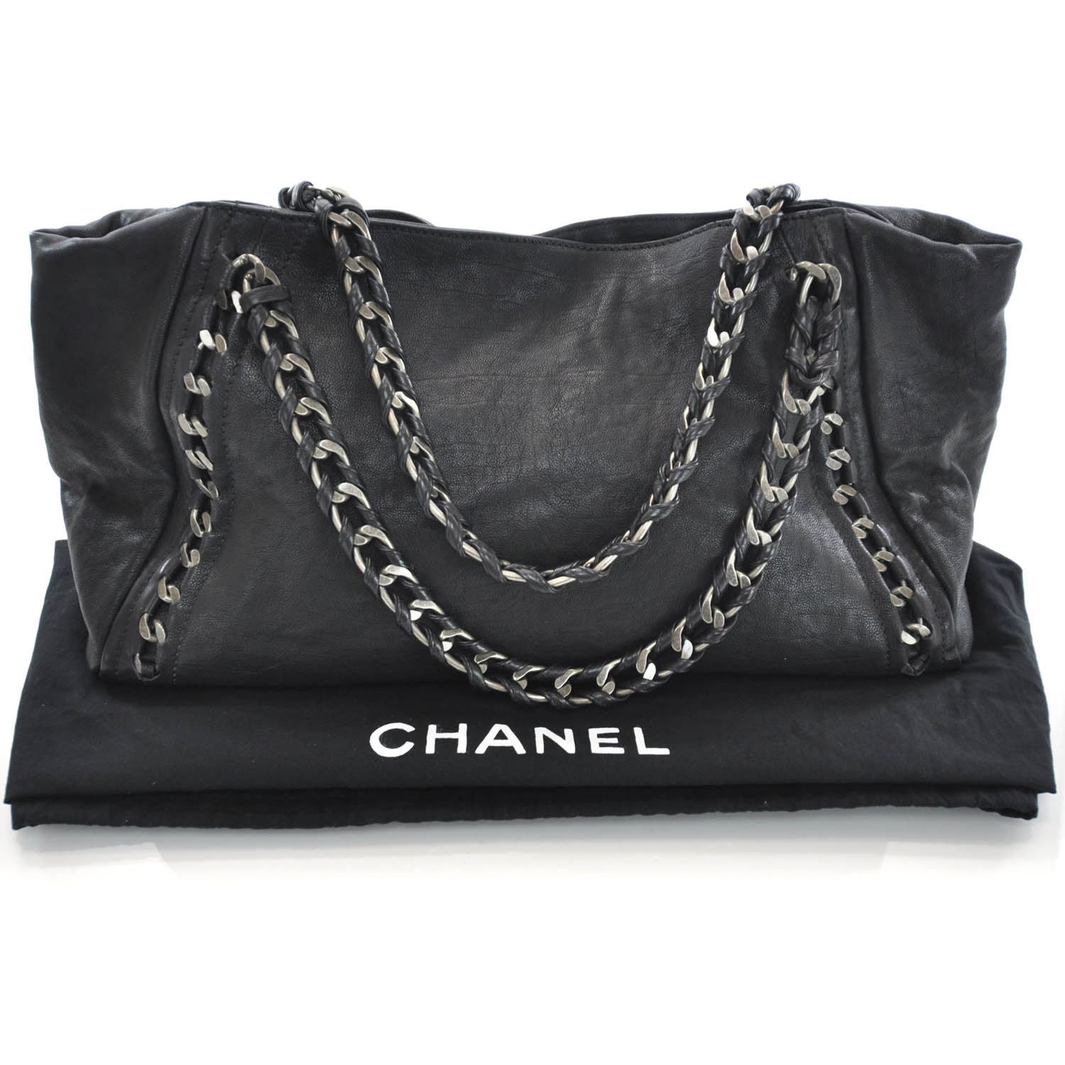 chanel tote with chain