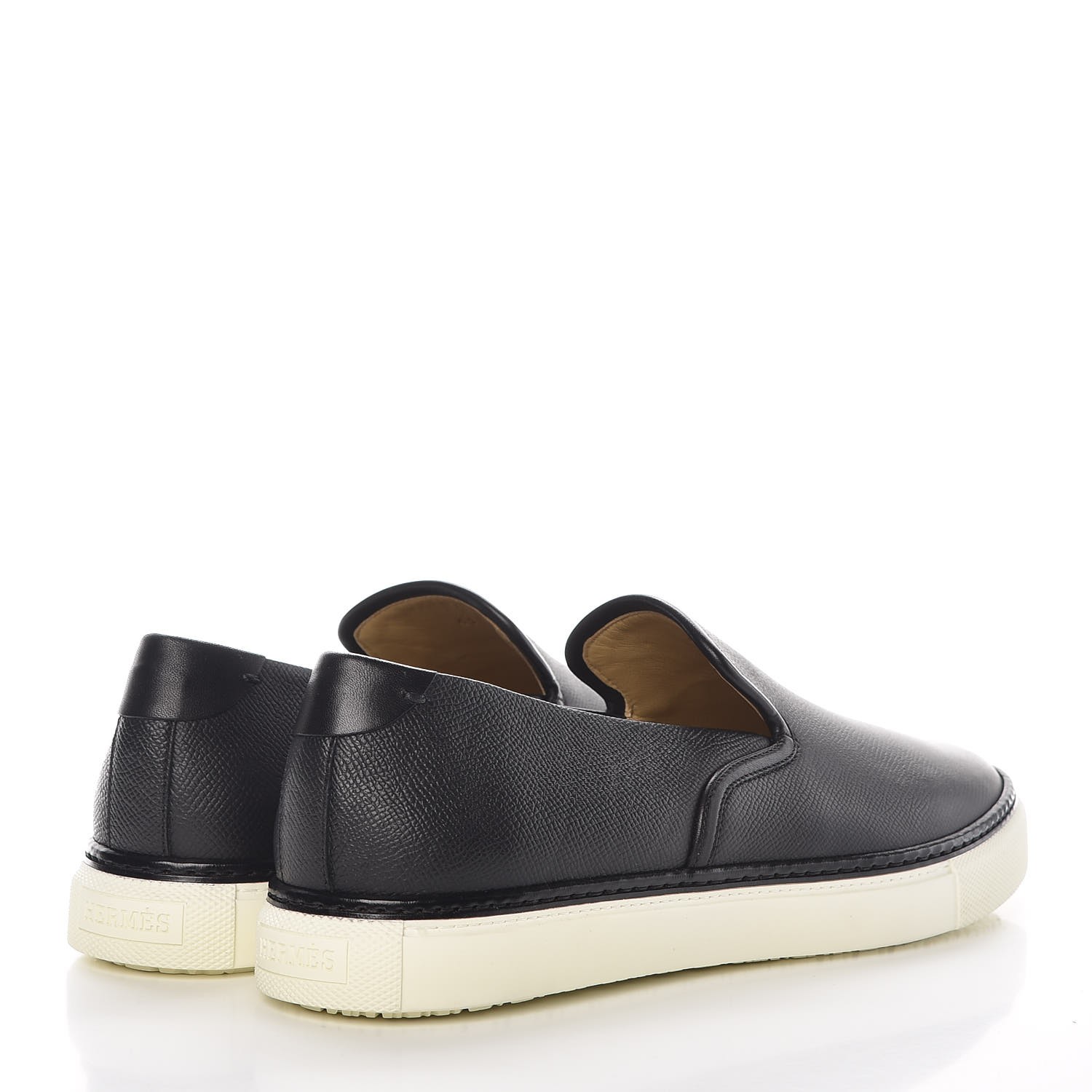 black hermes sneakers