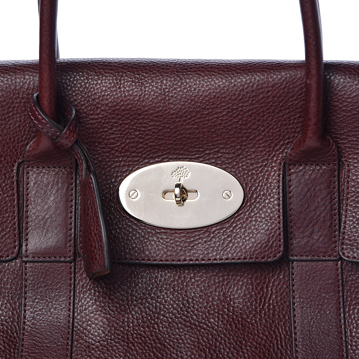 MULBERRY Classic Grain Bayswater Oxblood 487065 | FASHIONPHILE