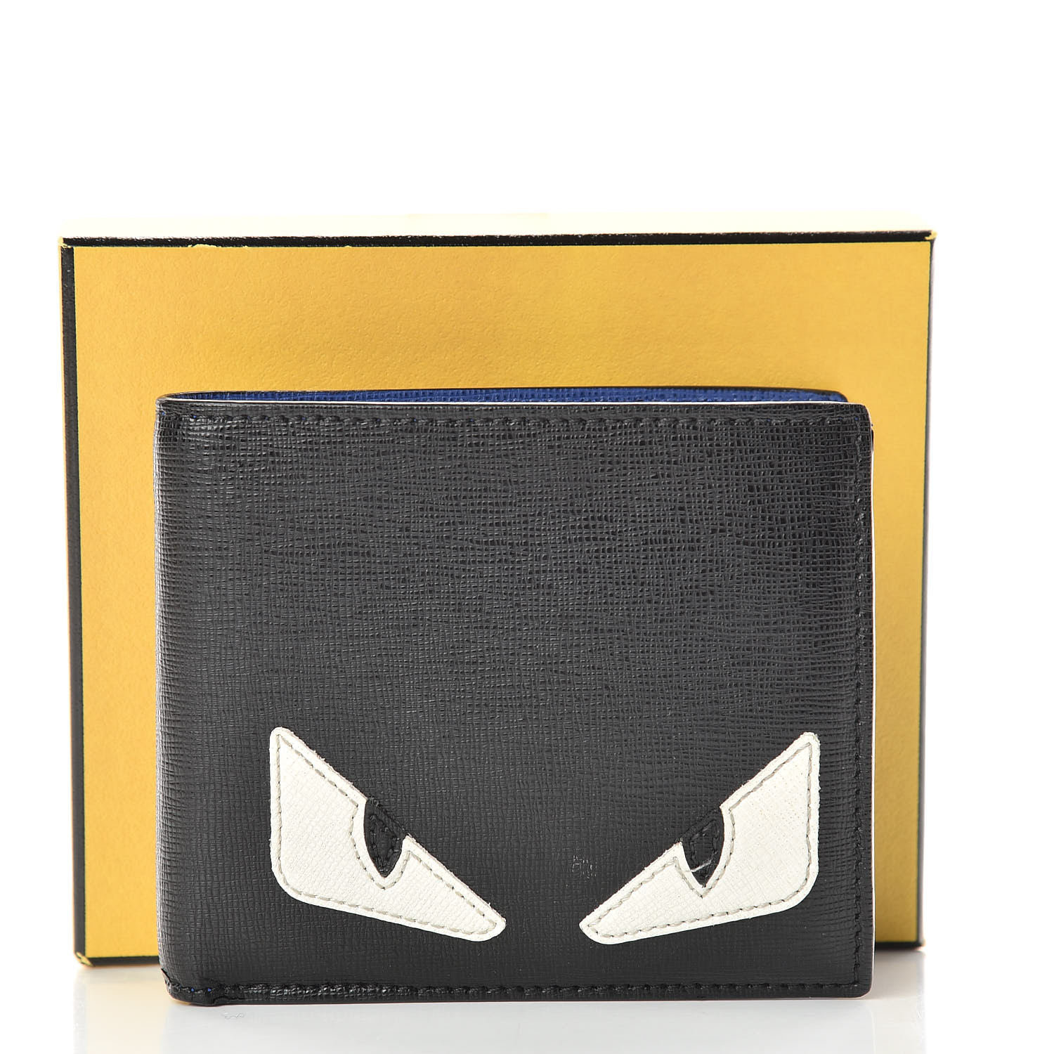 fendi yellow eyes wallet