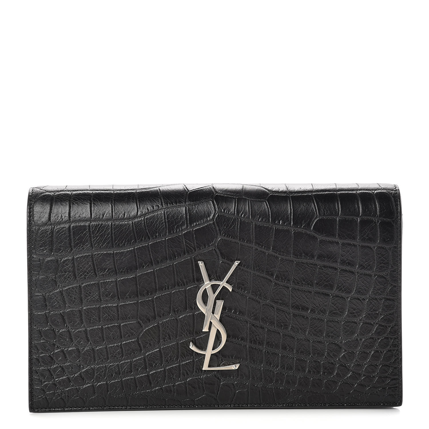 ysl crocodile clutch