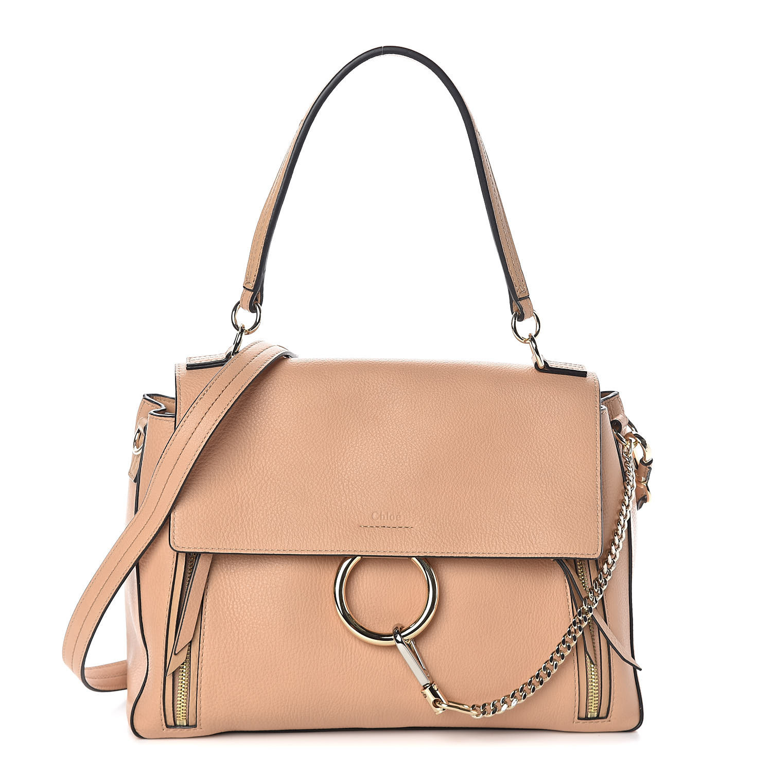 chloé medium faye day leather shoulder bag