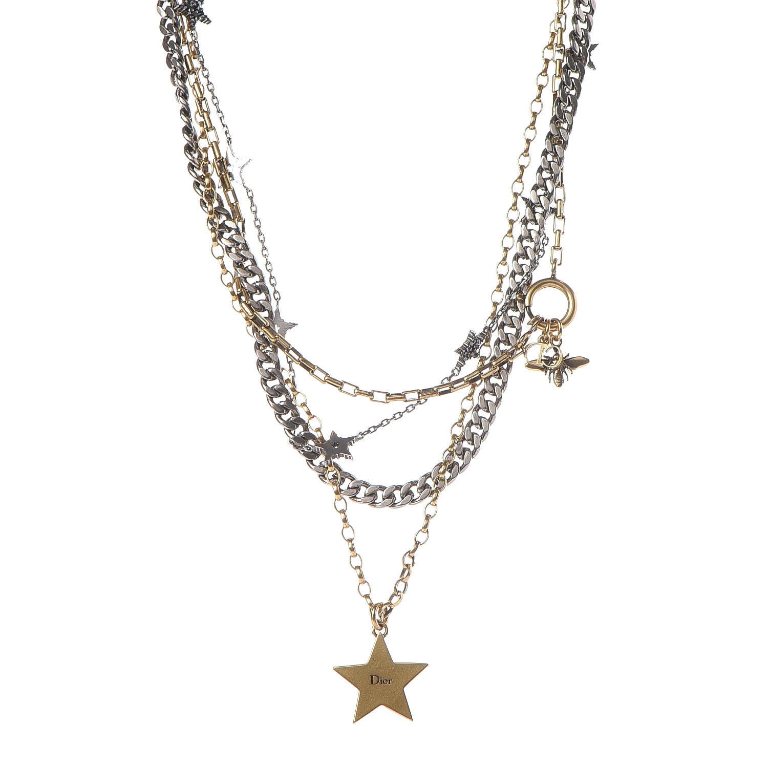 dior necklace star