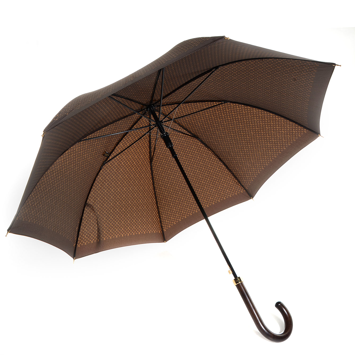 LOUIS VUITTON Monogram Ondees Compact Umbrella Marron 184191