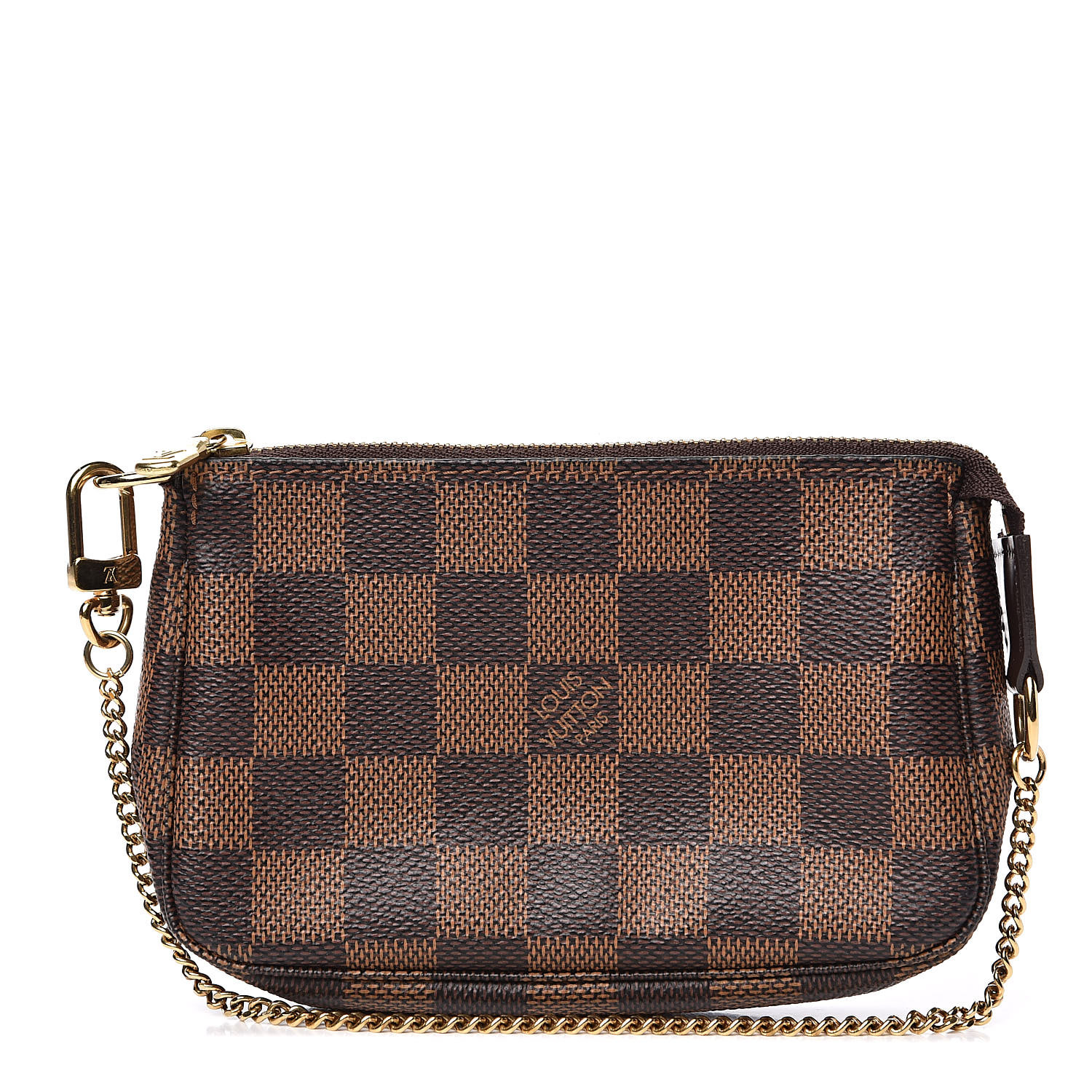 LOUIS VUITTON Damier Ebene Mini Pochette Accessories 511689