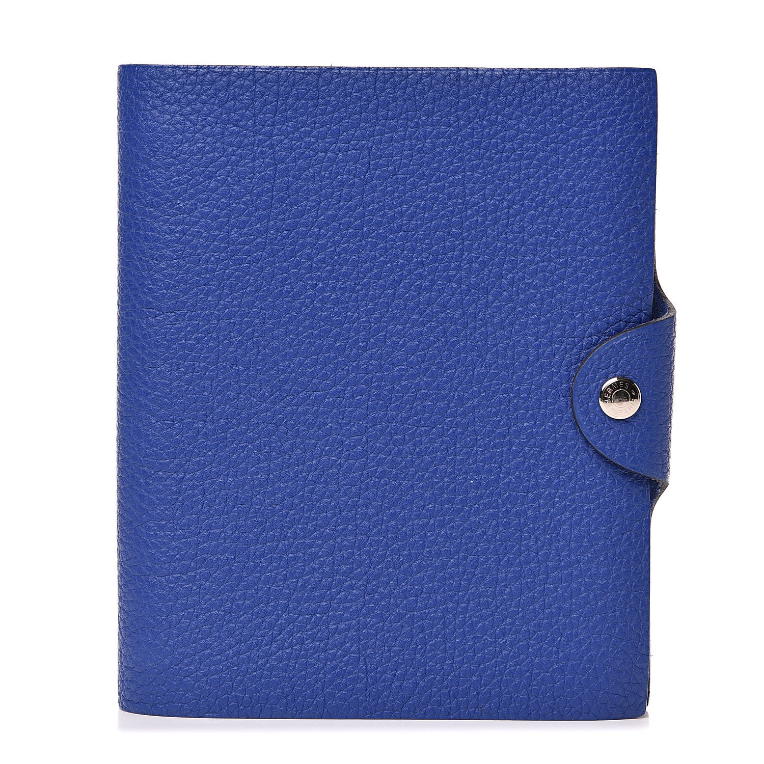 HERMES Togo Ulysse PM Notebook Cover Bleu Electrique 511542