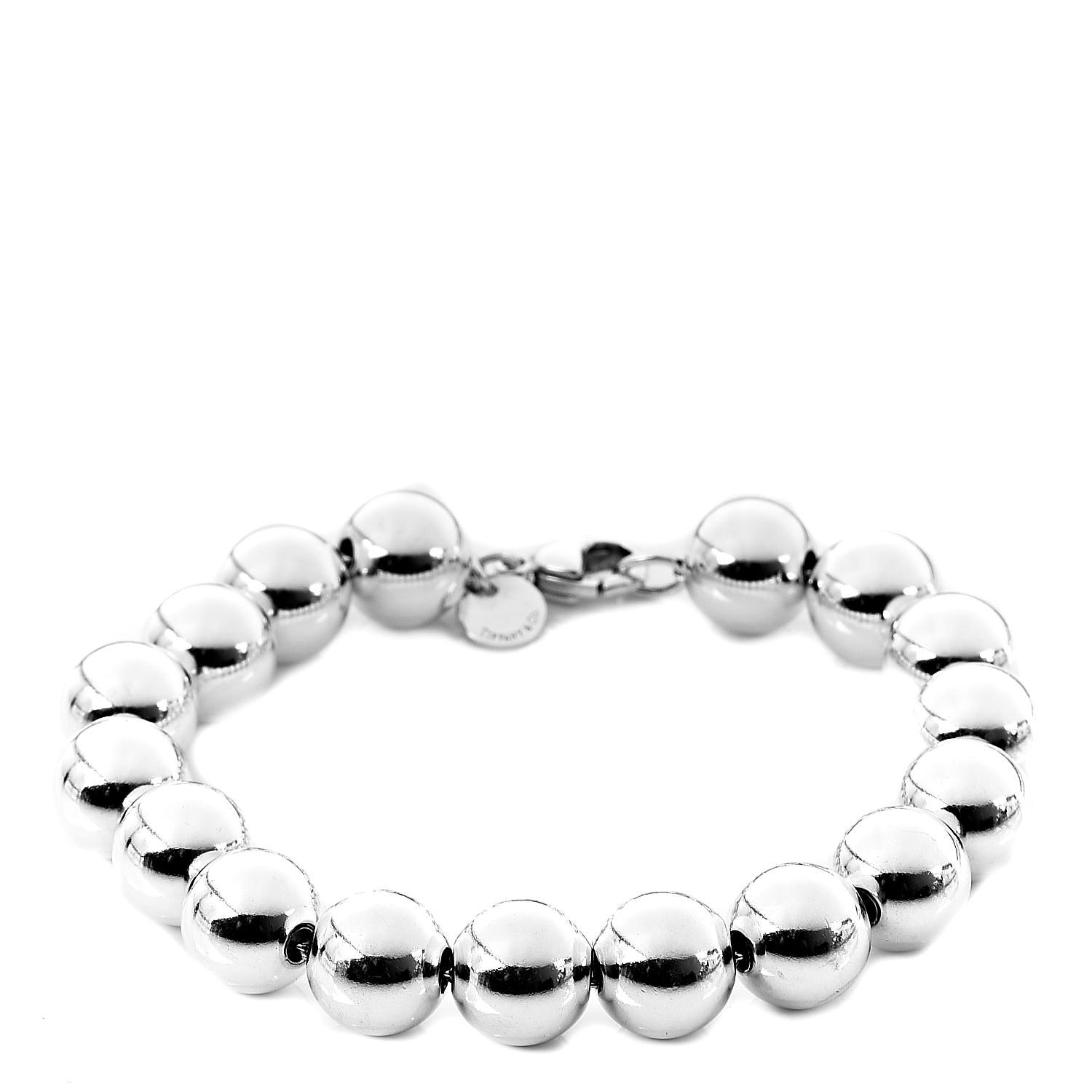 TIFFANY Sterling Silver 10mm HardWear Ball Bracelet 510937 | FASHIONPHILE