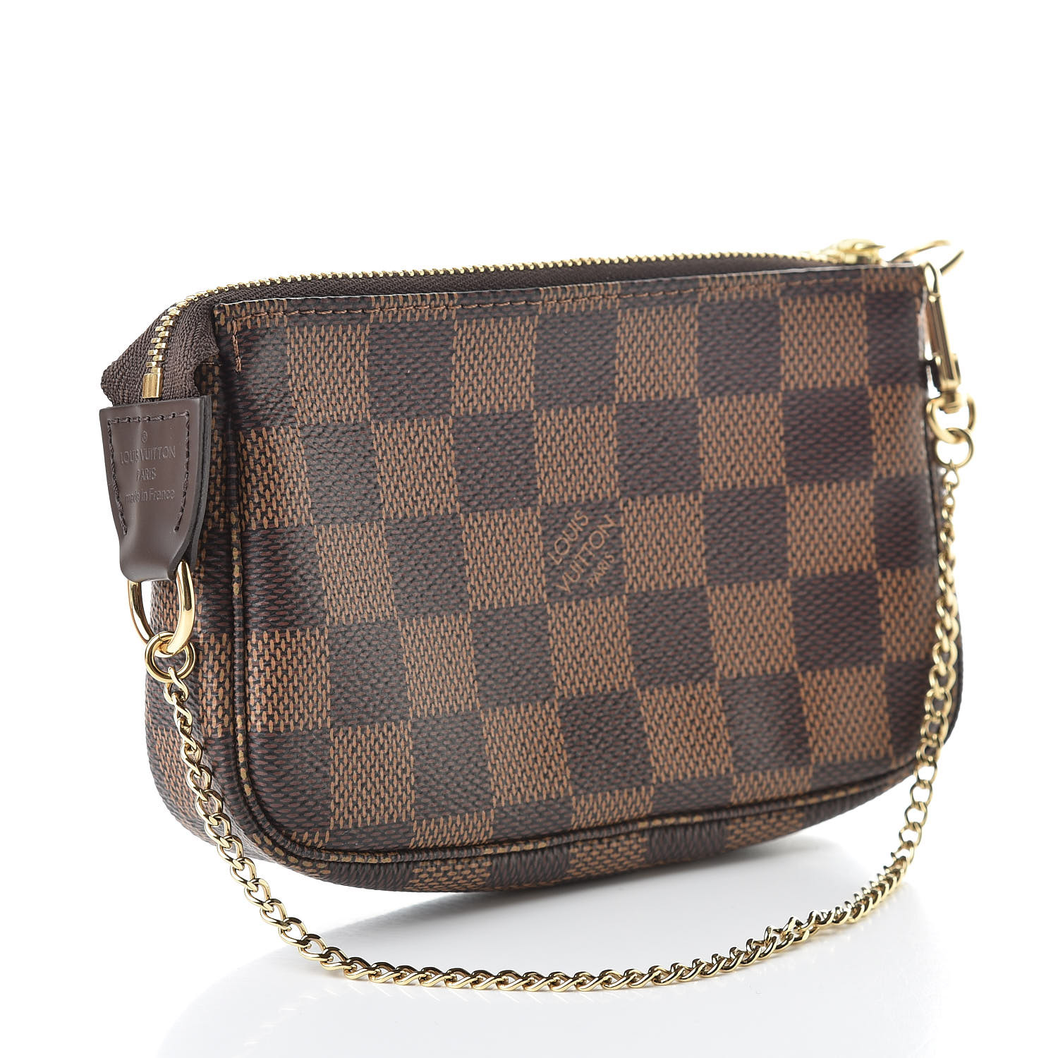 louis vuitton pochette accessoires damier ebene mini brown