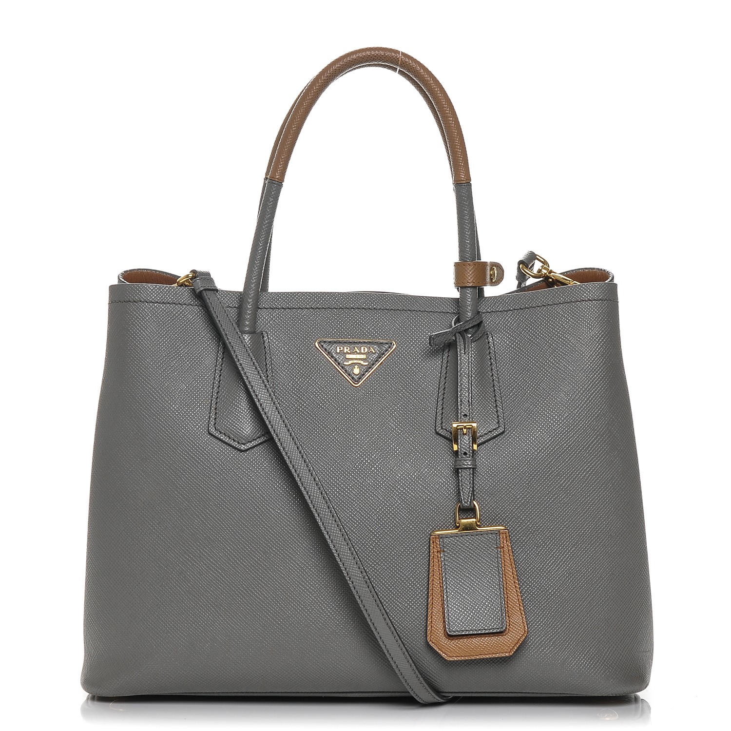 prada saffiano caramel