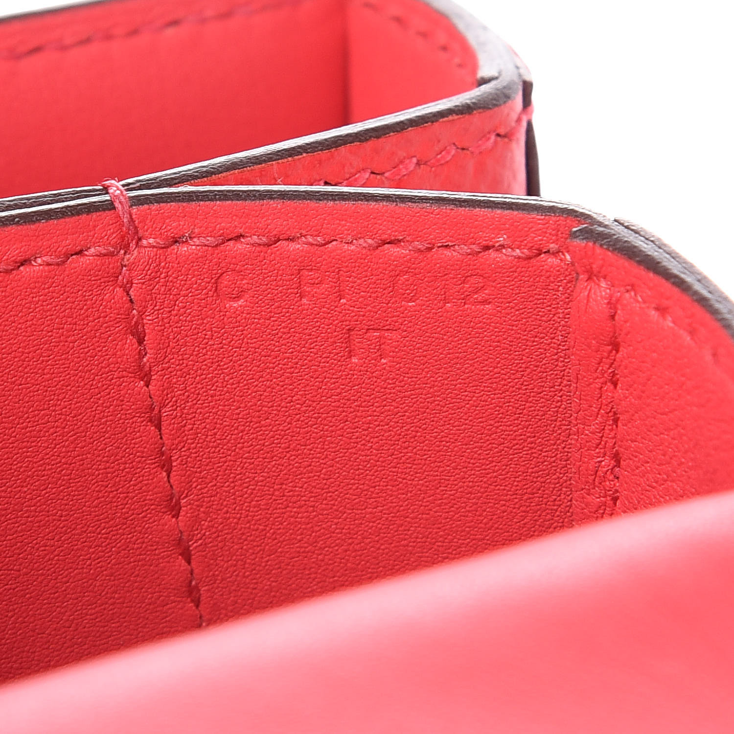 HERMES Epsom Mosaique Au 24-17 Rouge De Coeur 406490 | FASHIONPHILE